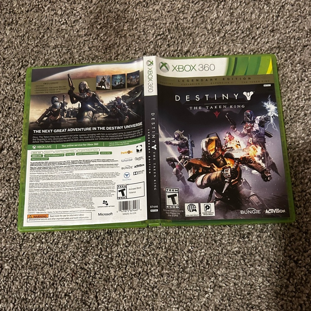 Destiny the taken king Xbox 360 game
